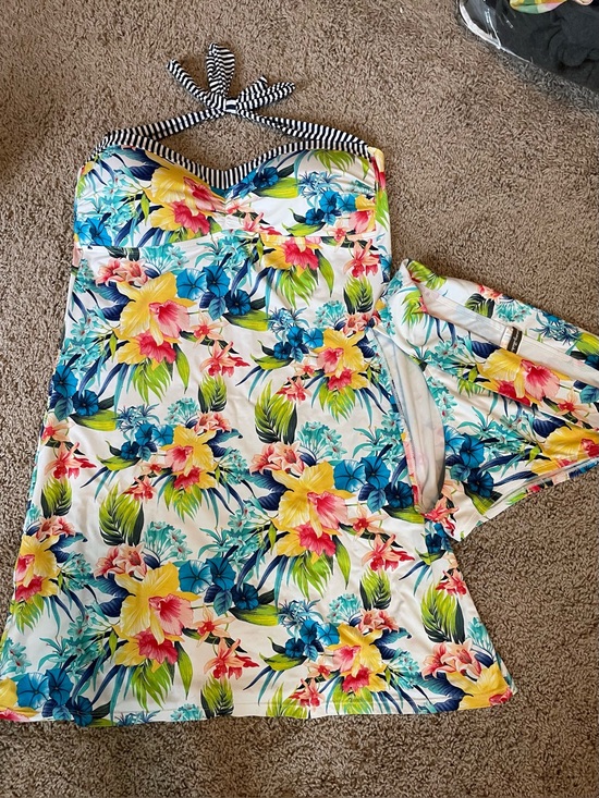 Tommy Bahama Other - Tommy Bahama Woman’s Swim Two piece Halter Dress and Bikini bottom Sz Xl